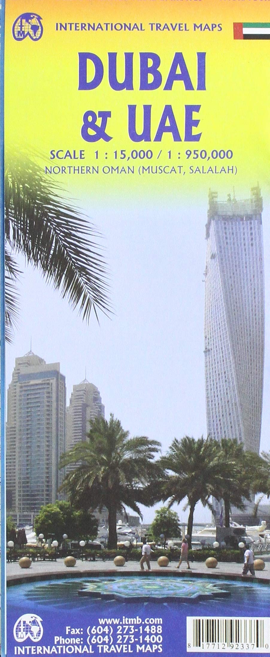 Dubai | landkaart, autokaart, stadsplattegrond 1:15.000 9781771292337  ITM   Landkaarten en wegenkaarten, Stadsplattegronden Dubai, Abu Dhabi