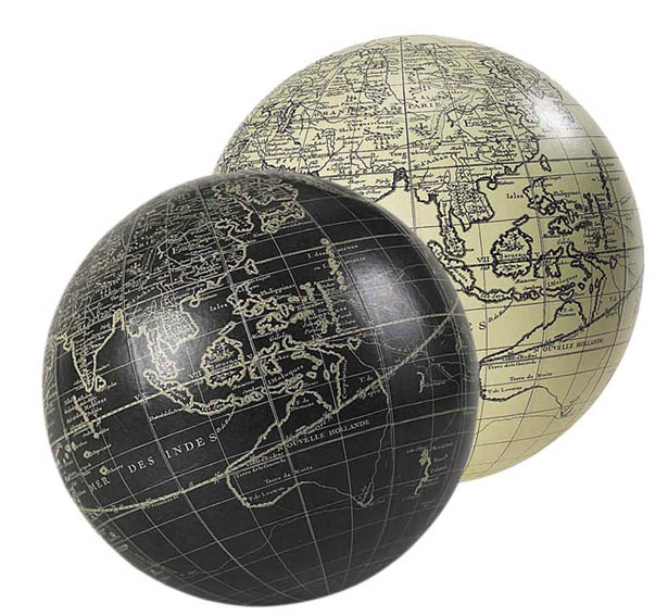Vaugondy Globe, black GL211  Authentic Models Globes / Wereldbollen  Globes Wereld als geheel