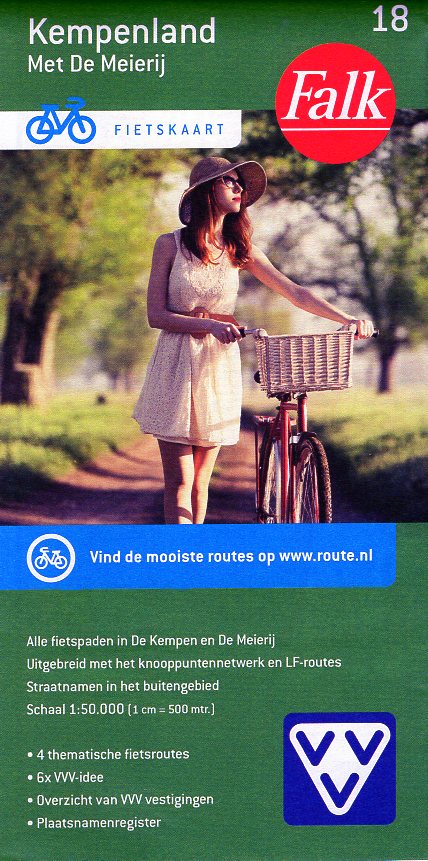 FFK-18  Kempenland | VVV fietskaart 1:50.000 9789028703896  Falk Fietskaarten met Knooppunten  Fietskaarten Noord-Brabant