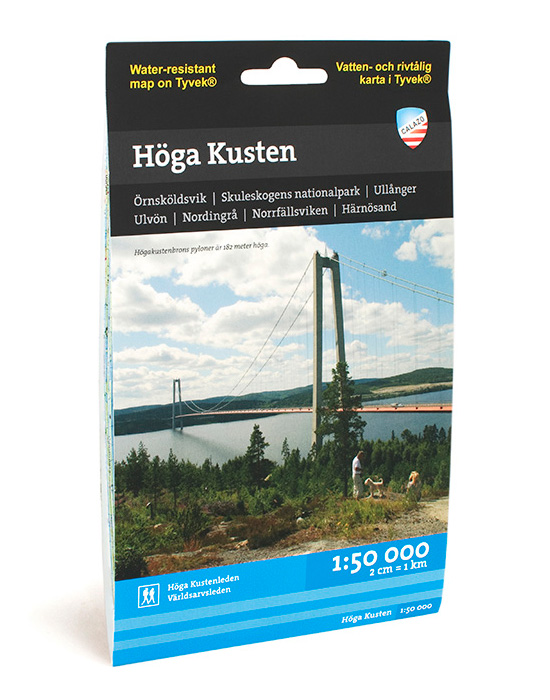 wandelkaart Höga kusten 1:50.000 9789186773267  Calazo   Wandelkaarten Midden Zweden