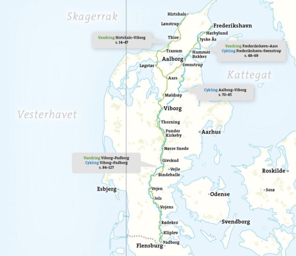 wandelatlas Hærvejen  (Haervejen - Denemarken) 1:50.000 9789188779816  Calazo   Fietsgidsen, Meerdaagse wandelroutes, Wandelgidsen Jutland