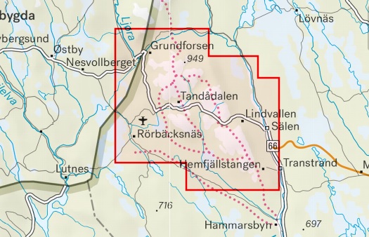 wandelkaart Sälenfjällen 1:25.000 9789189079199  Calazo Högalpina kartor  Wandelkaarten Midden Zweden