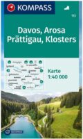wandelkaart KP-113 Davos-Arosa-Prättigau | Kompass 9783991212829  Kompass Wandelkaarten Kompass Zwitserland  Wandelkaarten Graubünden