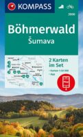 wandelkaart KP-2000 Böhmerwald, Sumava | Kompass 9783991212843  Kompass Wandelkaarten   Wandelkaarten Boheemse Woud, Zuidwest-Tsjechië
