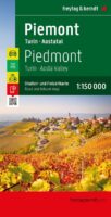 Piemonte | autokaart, wegenkaart 1:150.000 9783707921038  Freytag & Berndt Italië Wegenkaarten  Landkaarten en wegenkaarten Aosta, Gran Paradiso, Turijn, Piemonte