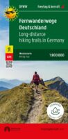 overzichtskaart Fernwanderwege Deutschland 1:800.000 9783707919639  Freytag & Berndt   Meerdaagse wandelroutes, Wandelkaarten Duitsland