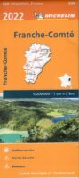 520 Franche-Comté | Michelin  wegenkaart, autokaart 1:200.000 9782067254466  Michelin Regionale kaarten  Landkaarten en wegenkaarten Franse Jura