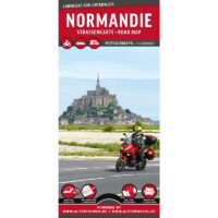 motortourkaart Normandië 1:300.000 MoTourMap 9783939997610  Motourmedia MoTourMaps  Landkaarten en wegenkaarten, Motorsport Normandië