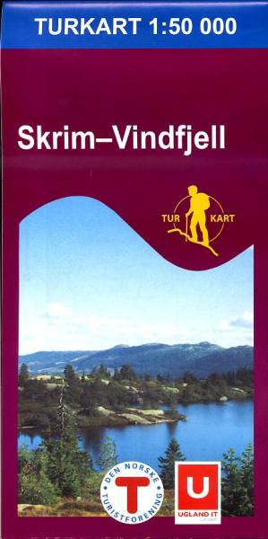 UG-2403  Skrim Vindfjell | topografische wandelkaart 1:50.000 7046660024034  Nordeca / Ugland Turkart Norge 1:50.000  Wandelkaarten Zuid-Noorwegen
