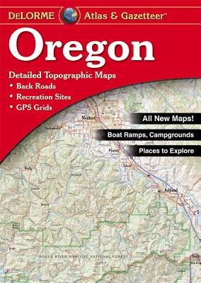 Oregon Delorme Atlas & Gazetteer 9780899333472  Delorme Delorme Atlassen  Wegenatlassen Washington, Oregon, Idaho, Wyoming, Montana