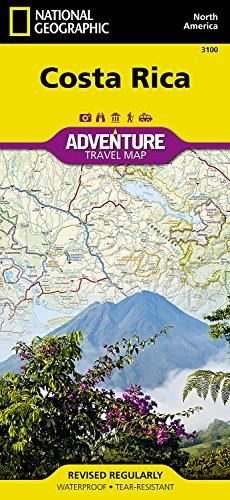Adventure Map Costa Rica 1:350.000 9781566953146  National Geographic Adventure Map  Landkaarten en wegenkaarten Costa Rica