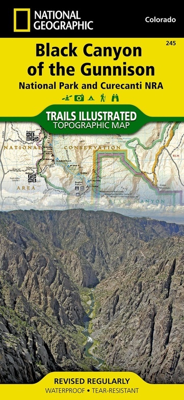 TI-245  Black Canyon of the Gunnison 1:63.000 9781566953689  National Geographic / Trails Illustrated Nat.Park/Recr.Series  Wandelkaarten Colorado, Arizona, Utah, New Mexico