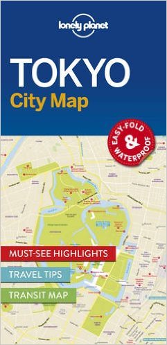 Tokyo | Lonely Planet City Map 9781786577832  Lonely Planet LP Maps  Stadsplattegronden Tokyo