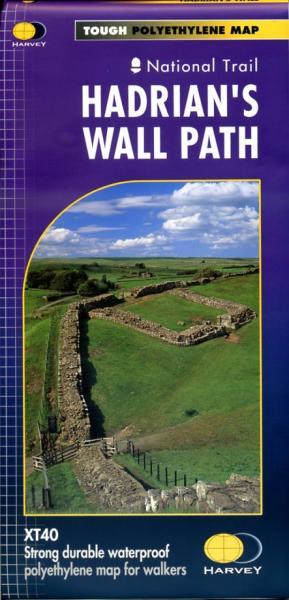 Hadrian's Wall Path | wandelkaart 1:40.000 9781851374380  Harvey Maps   Meerdaagse wandelroutes, Wandelkaarten Noordoost-Engeland
