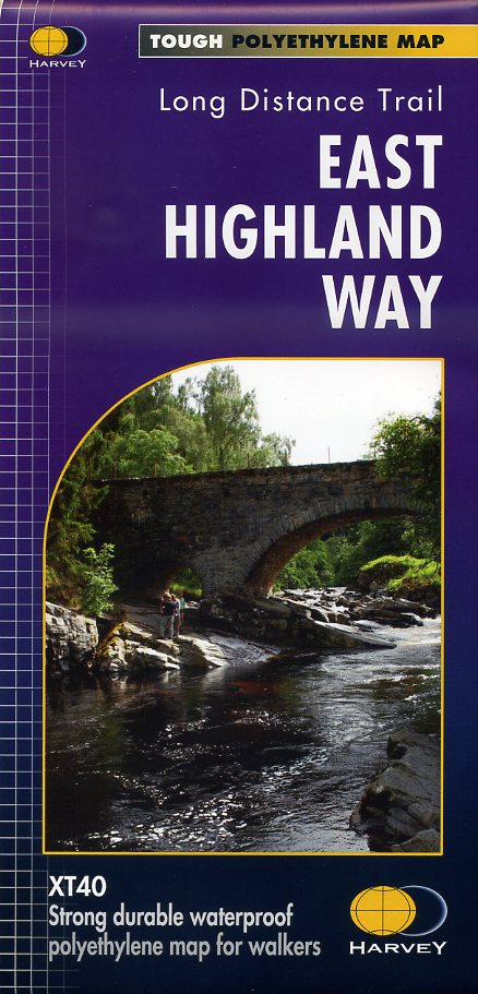 The East Highland Way | wandelkaart 1:40.000 9781851375301  Harvey Maps   Meerdaagse wandelroutes, Wandelkaarten de Schotse Hooglanden (ten noorden van Glasgow / Edinburgh)