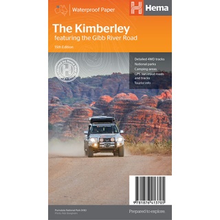 Kimberley | overzichtskaart 1:1milj. + inzetten 9781876413705  Hema Maps   Landkaarten en wegenkaarten Australië