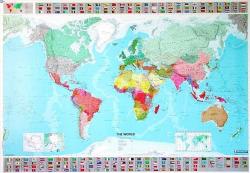 [07] 701 World plano 1:28.500.000 9782061009901  Michelin   Wandkaarten Wereld als geheel
