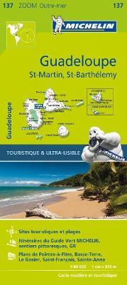 Guadeloupe 1:80.000 9782067224506  Michelin   Landkaarten en wegenkaarten Aruba, Bonaire, Curaçao, Overig Caribisch gebied