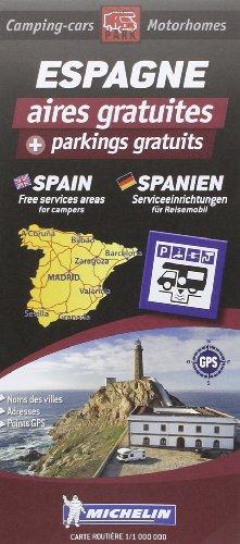 Espagne aires gratuites mich + parkings gratuits 9782919004294  Michelin Aires gratuites  Campinggidsen, Op reis met je camper Spanje