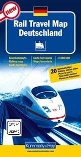 Duitsland Spoorwegenkaart 1:800.000 9783259001233  Kümmerly & Frey   Landkaarten en wegenkaarten Duitsland