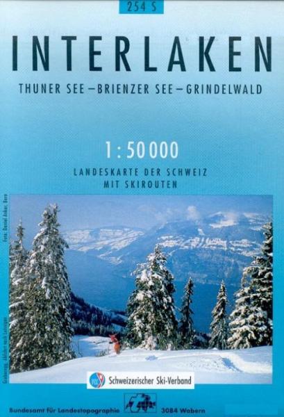 S254  Interlaken [2004] 9783302202549  Bundesamt / Swisstopo Skirouten 1:50.000  Wintersport Berner Oberland