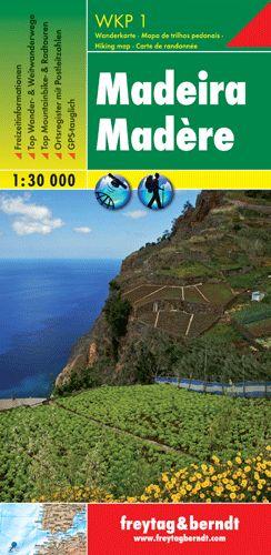 Madeira 1:30.000 (WKP1) 9783707909388  Freytag & Berndt Wandelkaarten Madeira  Wandelkaarten Madeira