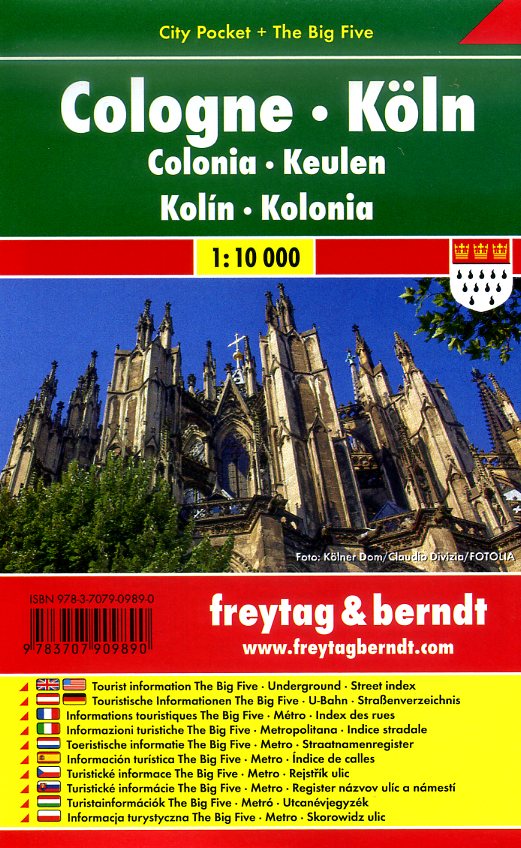 Keulen (Köln) 1:10.000 | stadsplattegrond 9783707909890  Freytag & Berndt Compact plattegrond  Stadsplattegronden Aken, Keulen en Bonn