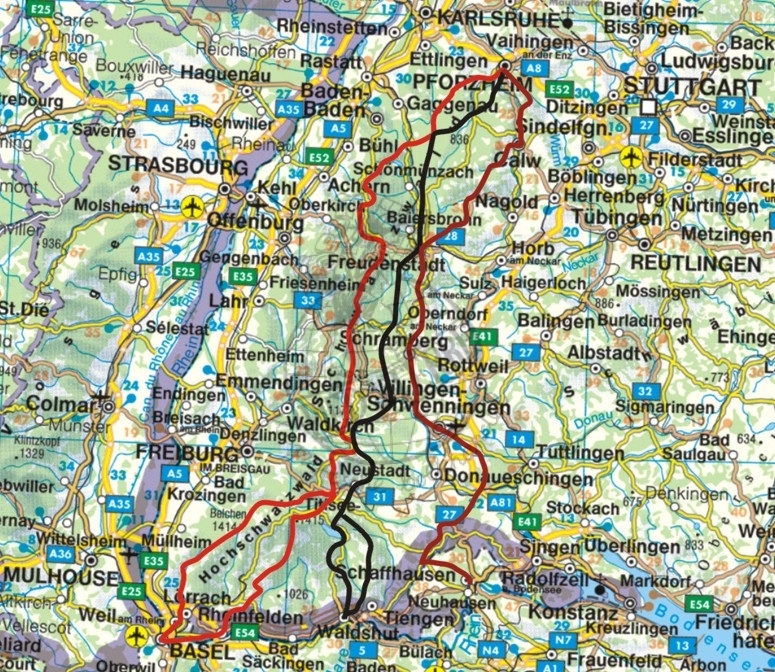 Rother wandelgids Fernwanderwege Schwarzwald | Rother Wanderführer