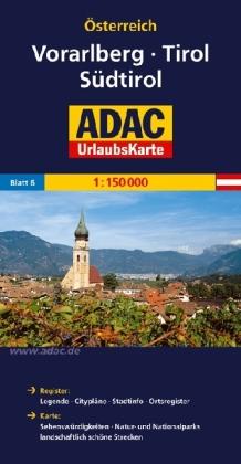 AO-6 Tirol, Vorarlberg, Südtirol 9783826416422  ADAC Österr. 1:150.000  Landkaarten en wegenkaarten Oostenrijk