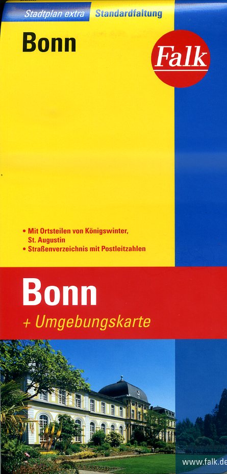 Bonn 1:20.000 9783827922311  Falk Stadsplattegronden  Stadsplattegronden Aken, Keulen en Bonn
