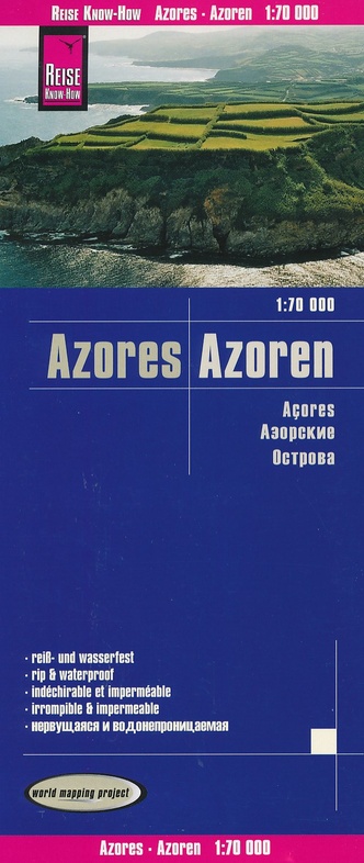 landkaart, wegenkaart Azoren 1:70.000 9783831773626  Reise Know-How WMP Polyart  Landkaarten en wegenkaarten Azoren