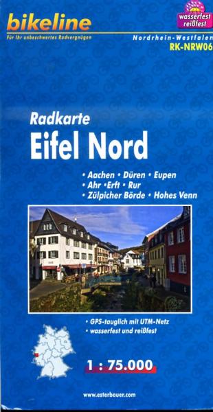 RK-NRW06  Eifel-Nord 1:75.000 9783850002875  Esterbauer Bikeline Radkarten  Fietskaarten Aken, Keulen en Bonn, Eifel