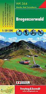WK-364  Bezau, Bregenzer Wald, Dornbirn wandelkaart 1:50.000 9783850847643  Freytag & Berndt WK 1:50.000  Wandelkaarten Vorarlberg