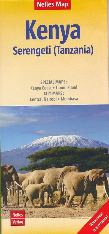 Kenya | wegenkaart - overzichtskaart 1:1.100.000 9783865742889  Nelles Nelles Maps  Landkaarten en wegenkaarten Kenia