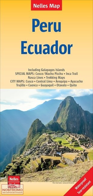 Peru (+ Ecuador) | wegenkaart - overzichtskaart 1:2.500.000 9783865746405  Nelles Nelles Maps  Landkaarten en wegenkaarten Ecuador, Peru, Bolivia