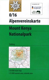 wandelkaart AV-0/16  Moun Kenya National Park 1:50.000 / 100.000 9783937530857  AlpenVerein Alpenvereinskarten  Wandelkaarten Kenia