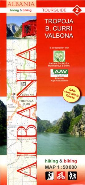 HA-02  Tropoja, B.Curri, Valbona | wandelkaart 9783943752076  Huber Verlag Albanië 1:50.000  Wandelkaarten Albanië