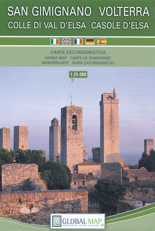 Volterra/ San Gimignano 1:25.000 9788833032665  Global Map Ecotrek  Wandelkaarten Toscane, Florence