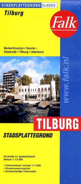 Stadsplattegrond Tilburg 9789028701533  Falk Pl.g. binnenland  Stadsplattegronden Noord-Brabant