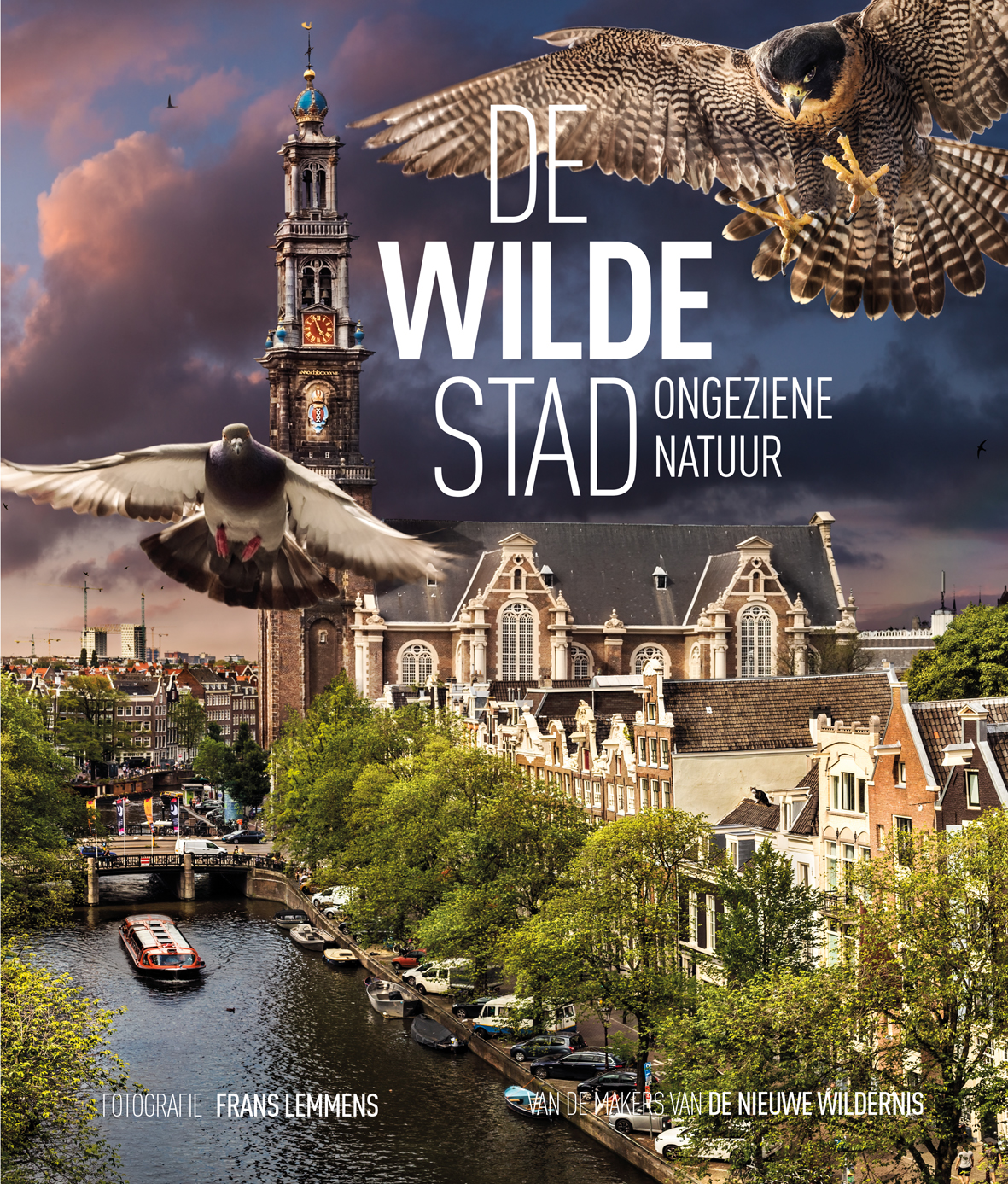 De Wilde Stad | Frans Lemmens 9789059375000 Frans Lemmens Bas Lubberhuizen   Fotoboeken, Natuurgidsen Amsterdam