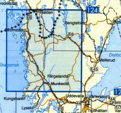 VK-119  Stromstad 1:100.000 9789158801196  Kartförlaget - Lantmäteriet Vägkartan  Landkaarten en wegenkaarten Zuid-Zweden