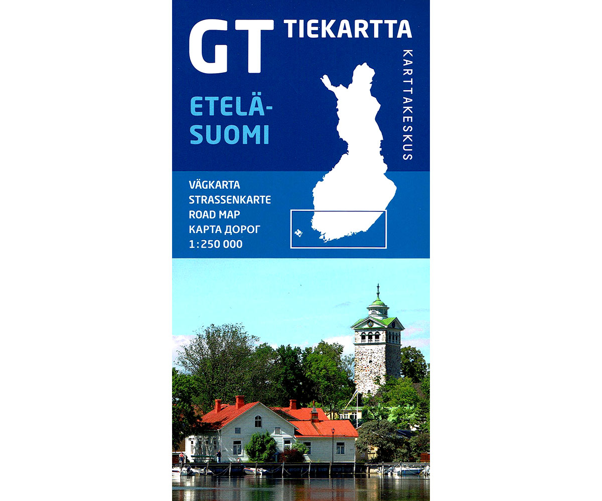 GT Tiekartta Etelä-Suomi | Zuid-Finland 1:250.000 9789522665454  Genimap Oy   Landkaarten en wegenkaarten Zuid-Finland en Midden-Finland