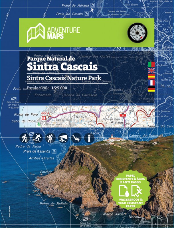 wandelkaart Parque Natural de Sintra Cascais 1:25.000 9789892064031  Adventure Maps   Wandelkaarten Lissabon en omgeving