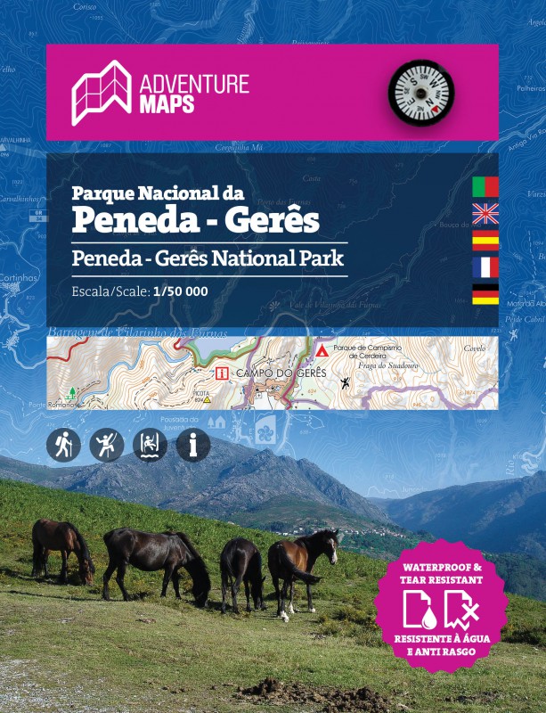 wandelkaart Parque Natural Peneda - Geres 1:25.000 9789892073408  Adventure Maps   Wandelkaarten Noord en Midden-Portugal, Porto