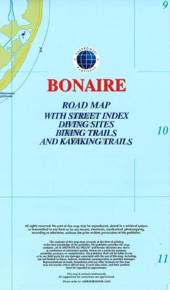 Bonaire 1:40.000 9791095793021  Kaprowski Maps   Landkaarten en wegenkaarten Aruba, Bonaire, Curaçao
